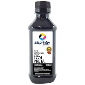 Tinta para Epson L656 - Preto - Compatível InkPrinter (T774 - 250ml)