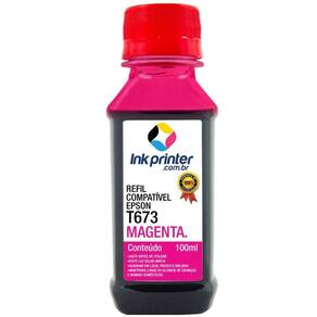 Tinta para Epson L800 - Magenta - Compatível InkPrinter (T673 - 100ml)