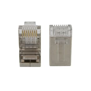 Conector Macho Rj-45 Evus Cat6 Utp Blindado Pct Com 100 C-103