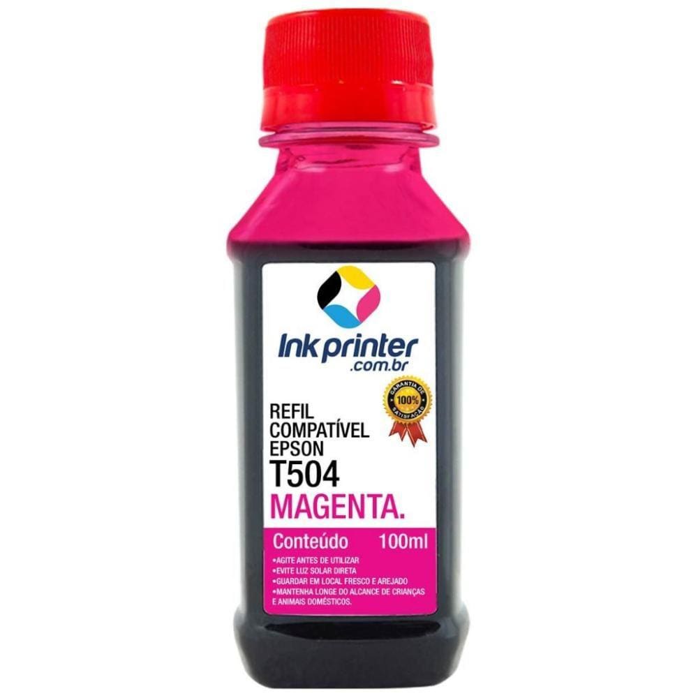 Tinta para Epson L6171 - Magenta - Compatível InkPrinter (T504 - 100ml)