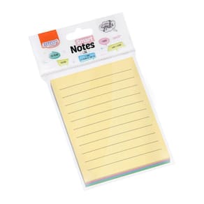 Bloco Smart Notes Brw Pautado Pastel 76X102Mm Com 100 Folhas