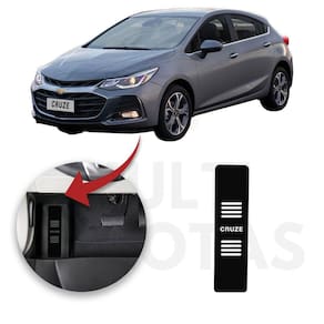 Descanso Pé Chevrolet Cruze 2017 A 2021 Aço Escovado Preto