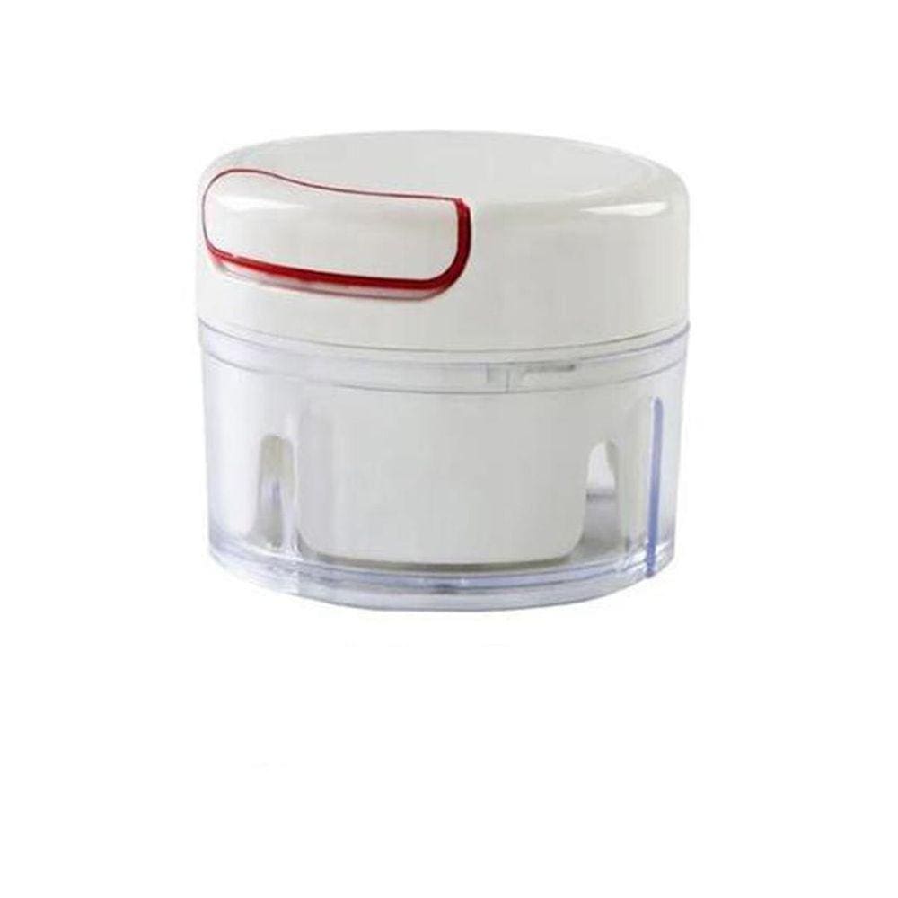 Mini Processador De Alimentos Alho Manual Com 2 Lâminas Inox