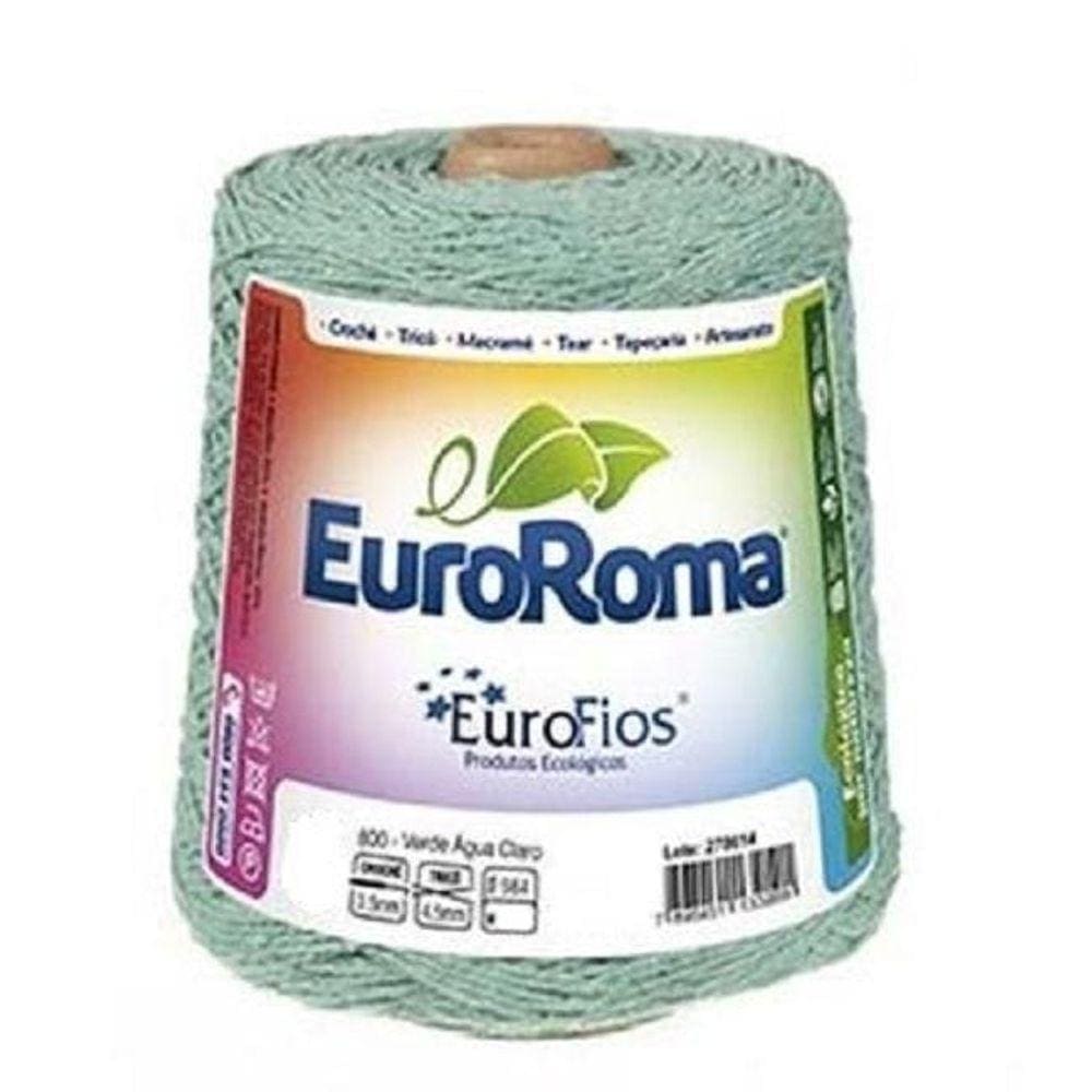 Barbante Euroroma Colorido N 6 - Cor: 800 Aguá Claro