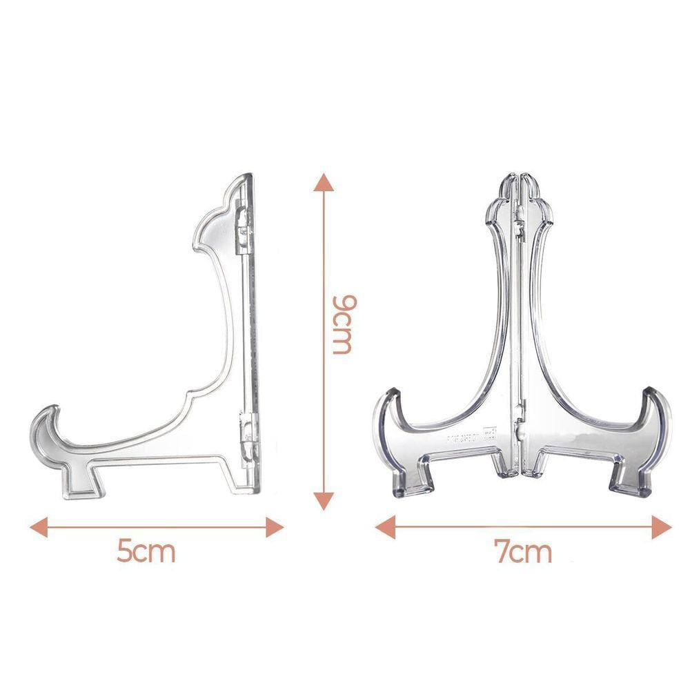 Kit 12 Suportes 9Cm Para Quadros Discos Pratos Decoração