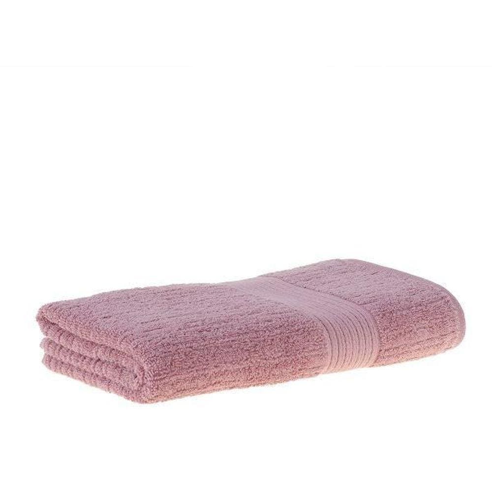 Toalha De Banho Gigante Fio Penteado Canelado 90X150Cm Rosa