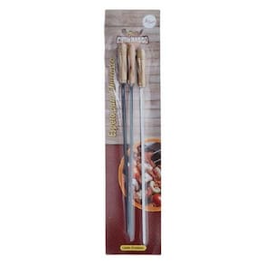 Espeto Para Churrasco 40cm Com 3 Unidades Art House