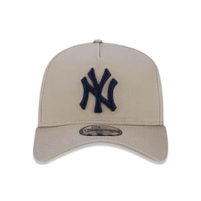 Boné 9Forty New York Yankees AFrame Bege Snapback Aba Curva