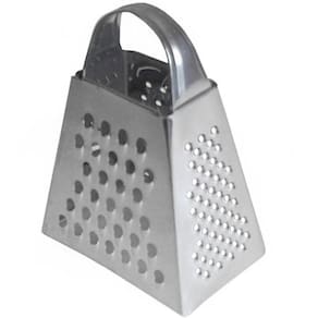 Mini Ralador 4 Faces Em Aço Inox Com Alça Luxo 8,5 Cm