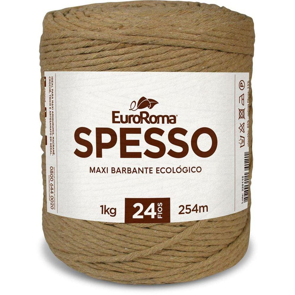Barbante Colorido Spesso 4/24 1Kg Bege