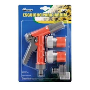 Esguicho Para Jardim Engate Rápido 4 Peças Western