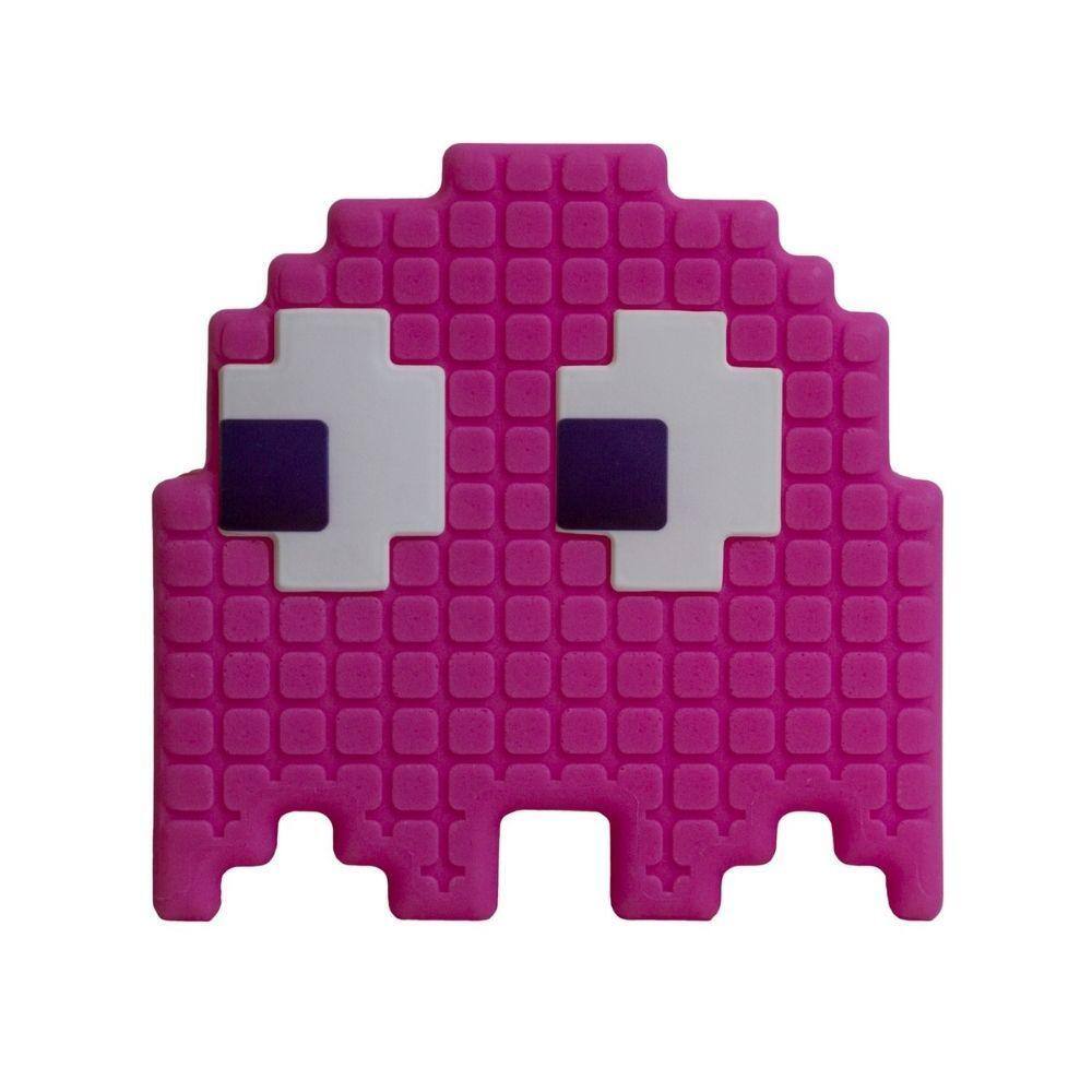 Luminária Usare Pinky Fantasminha Rosa Pac-Man - Licenciada Nintendo