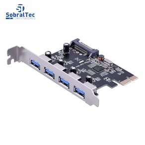 Placa PCI-Express Com 4 Portas USB 3.0 5Gb/s Knup KP-T102