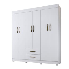 Roupeiro S/Espelho Copacabana 6 Portas Benetil Móveis - Branco