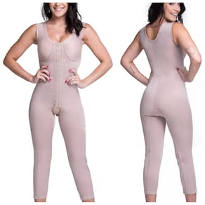 Cinta Pós Cirúrgica Longa Macaquinho Abdominoplastia Lipoaspiração Abdômen Pernas Alta Compressão Biobela 1633