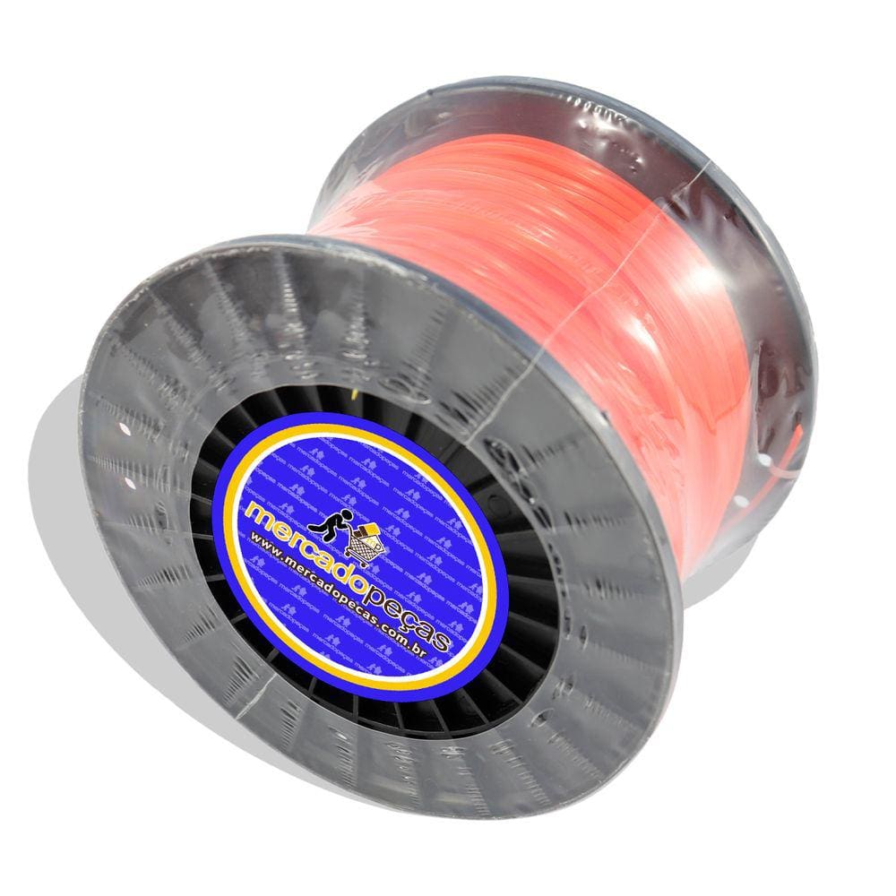 Fio De Nylon Intertec Para Roçadeira 2,5mm Redondo 2kg