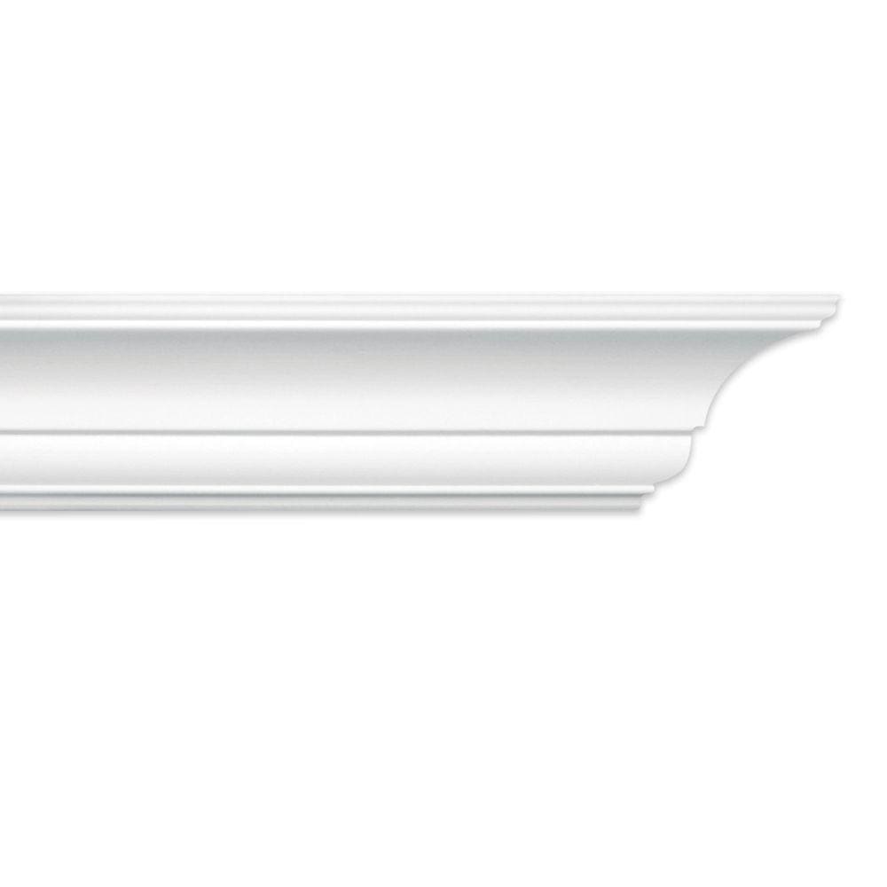 Roda Teto Perfil de Poliestireno AS HomEstar - caixa com 6 m - Branco
