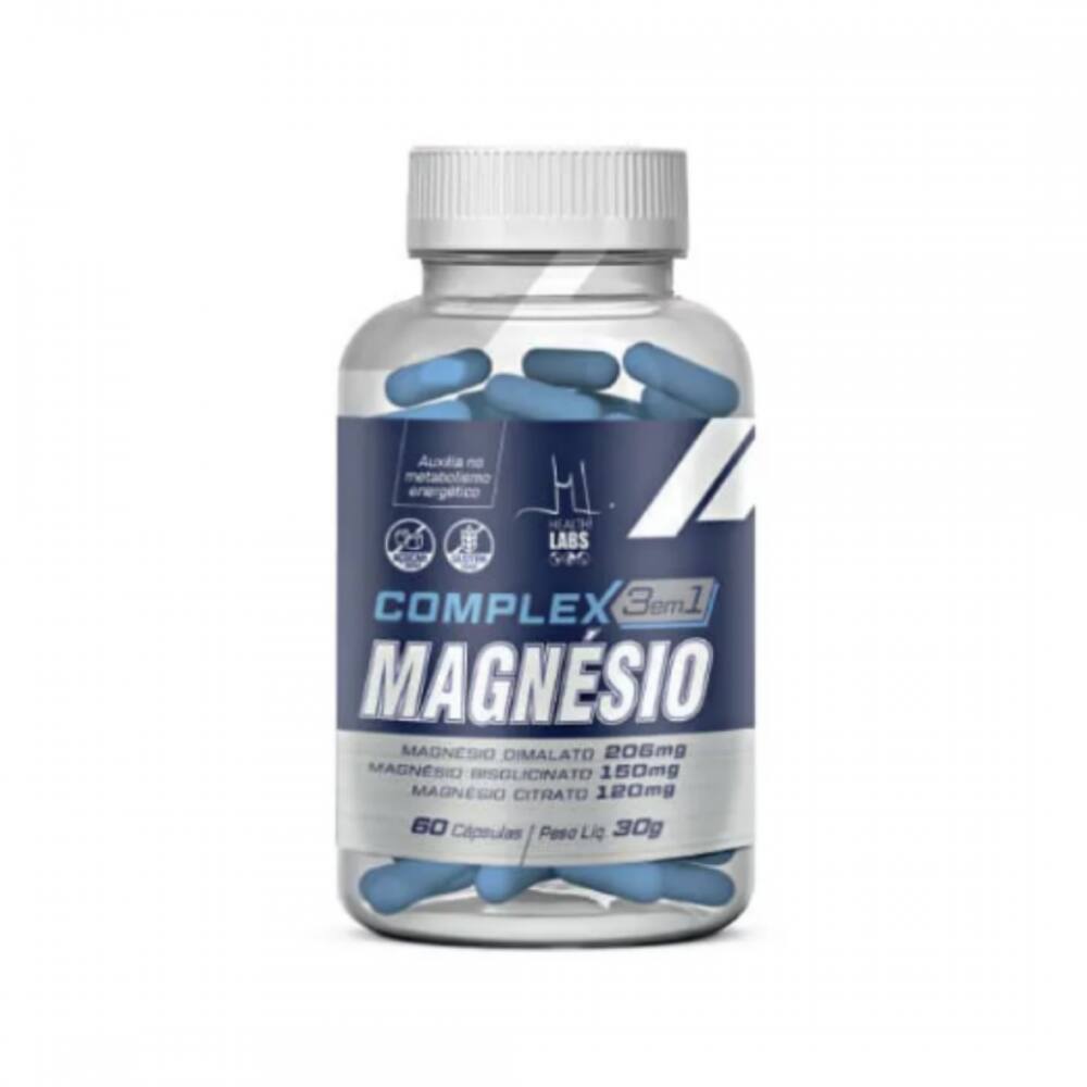 Complex magnesio 3 em 1 com 60 capsulas - health labs