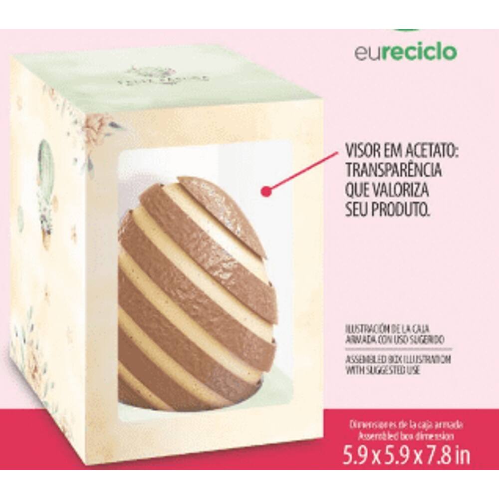 CAIXA VERTICAL PARA OVO DE PÁSCOA - COELHINHOS - 350g e 500g