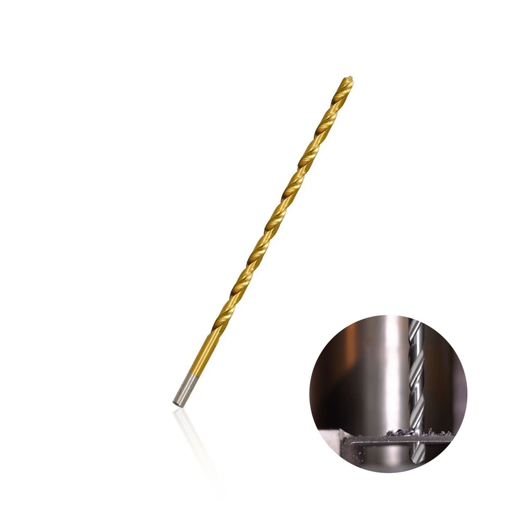 Broca Longa Aço Rápido Titânio 3 x 300 mm