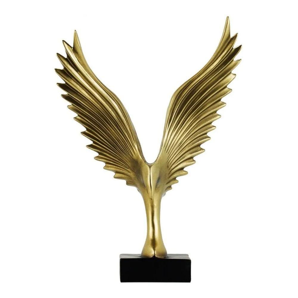Águia Dourada 33cm - Resina Animais