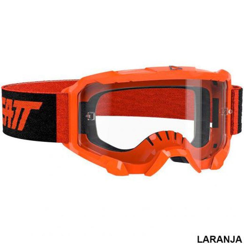 Oculos Motocross Leatt Velocity 4.5 Laranja Neon Cristal