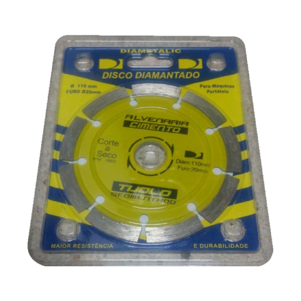 Disco Diamantado 4.1/2 pol. TIJOLO - DIAMETALIC (029703)