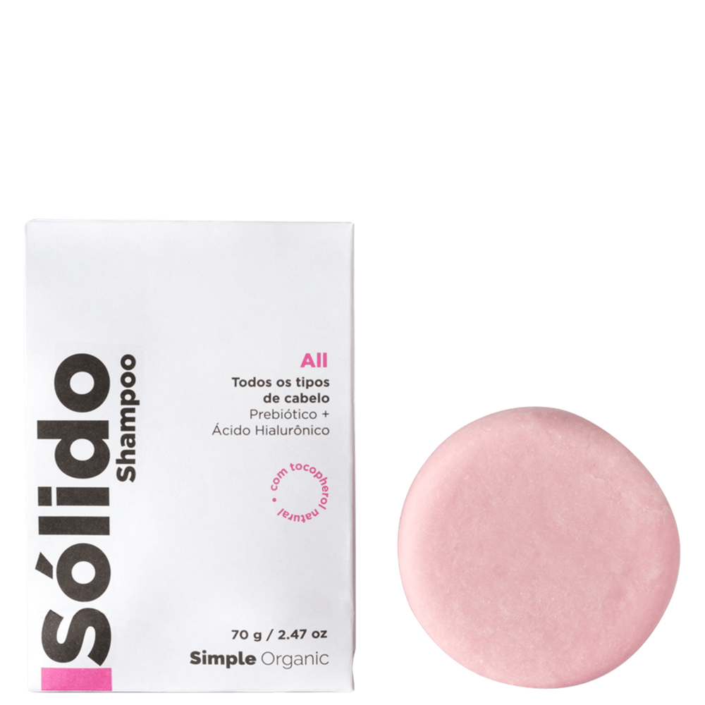 Simple Organic Solido All Shampoo em Barra 70g Black Friday Vale Pix
