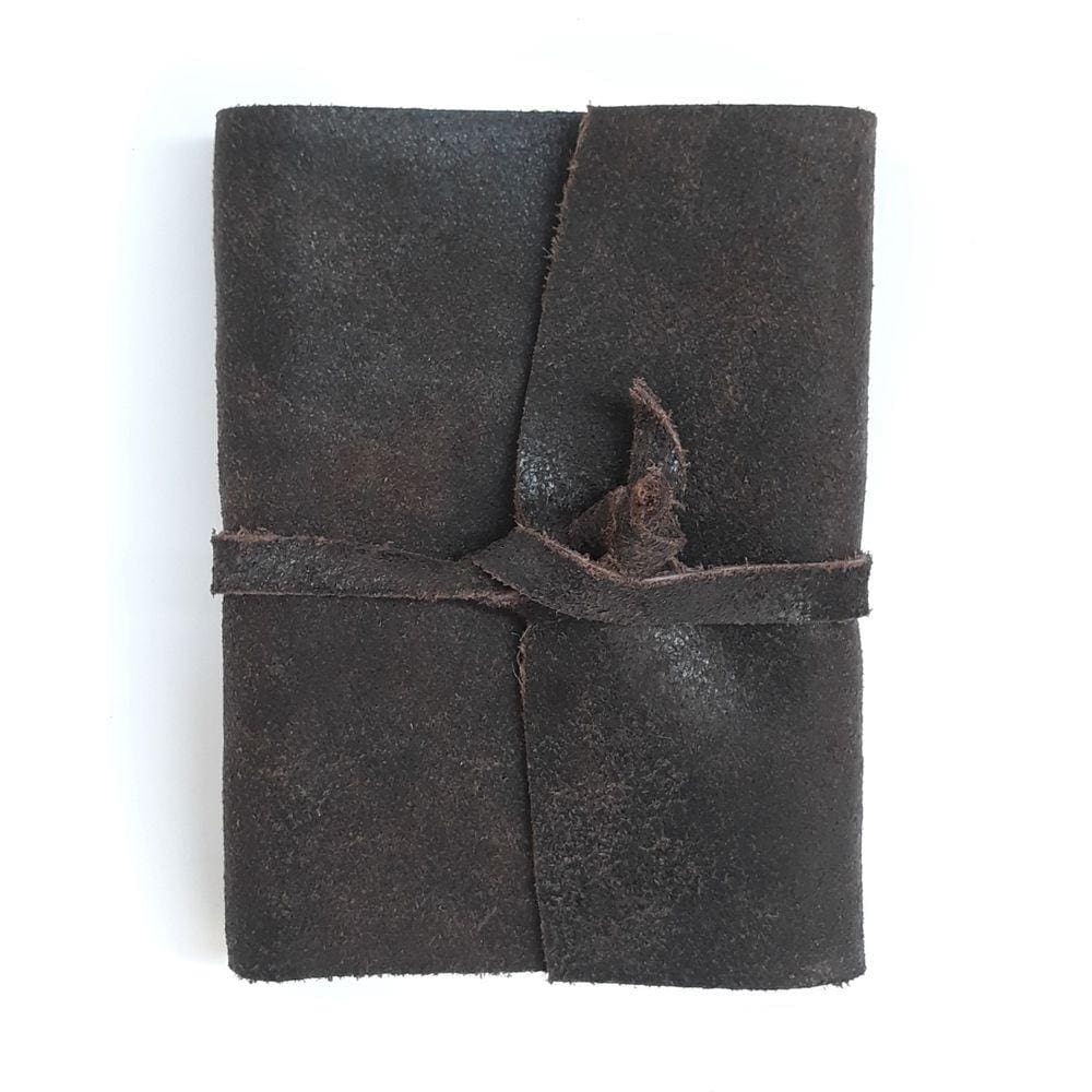 Diários de Viagem em Couro Caderno de Bolso