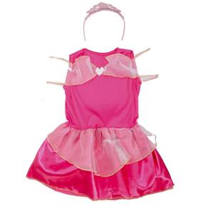 Vestido Infantil Temático Neoprene Princesa Sofia Rosa 1 ano