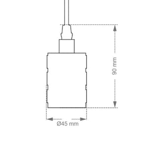 Pendente Taschibra Dot Metal Wave E27 Bivolt Cobre