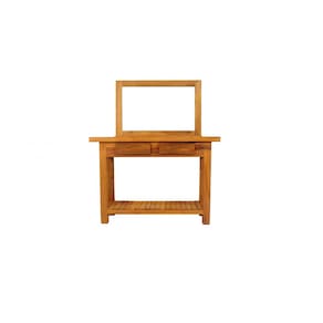 Aparador Classic 120cm com Moldura Para Espelho - Peroba Rosa