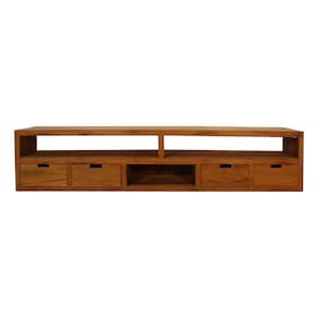Rack Santiago 260cm - Peroba Rosa