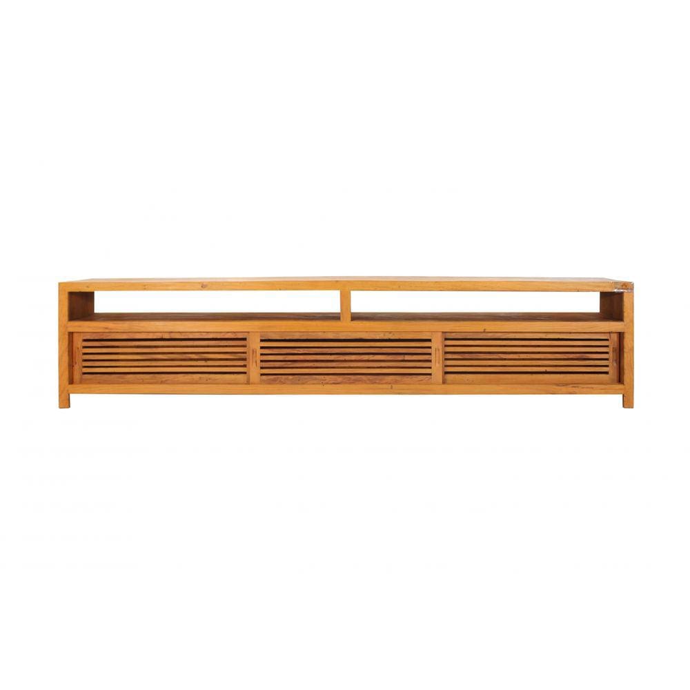 Rack Istambul 280cm Para Sala de TV - Peroba Rosa