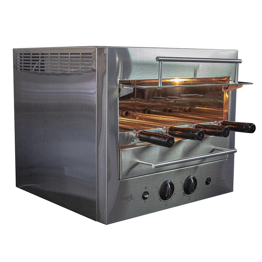 Assador a Gás Natural de Bancada 4 Espetos Rotativos Hope Bake Premium 04