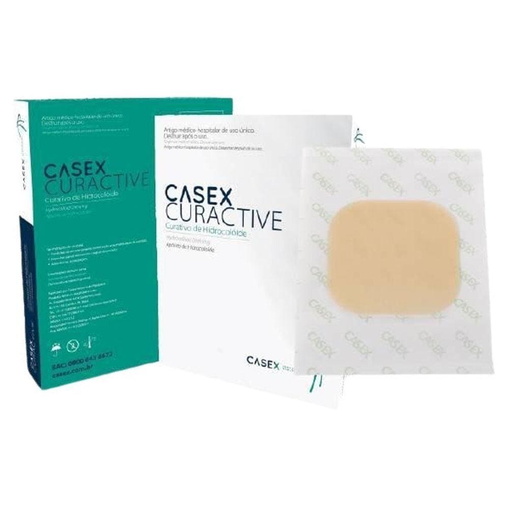 Kit 5 Unidades De Curativos Hidrocoloide 10Cmx10Cm Casex