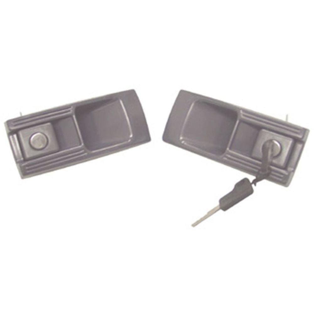 Par De Maçaneta Portas (cinza) Opala