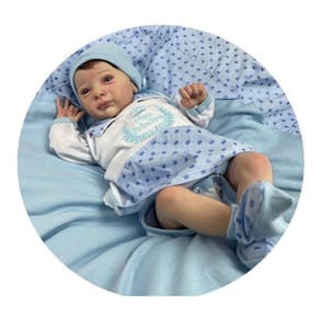 Bebê Reborn Menino Tecido Princeso Fofo