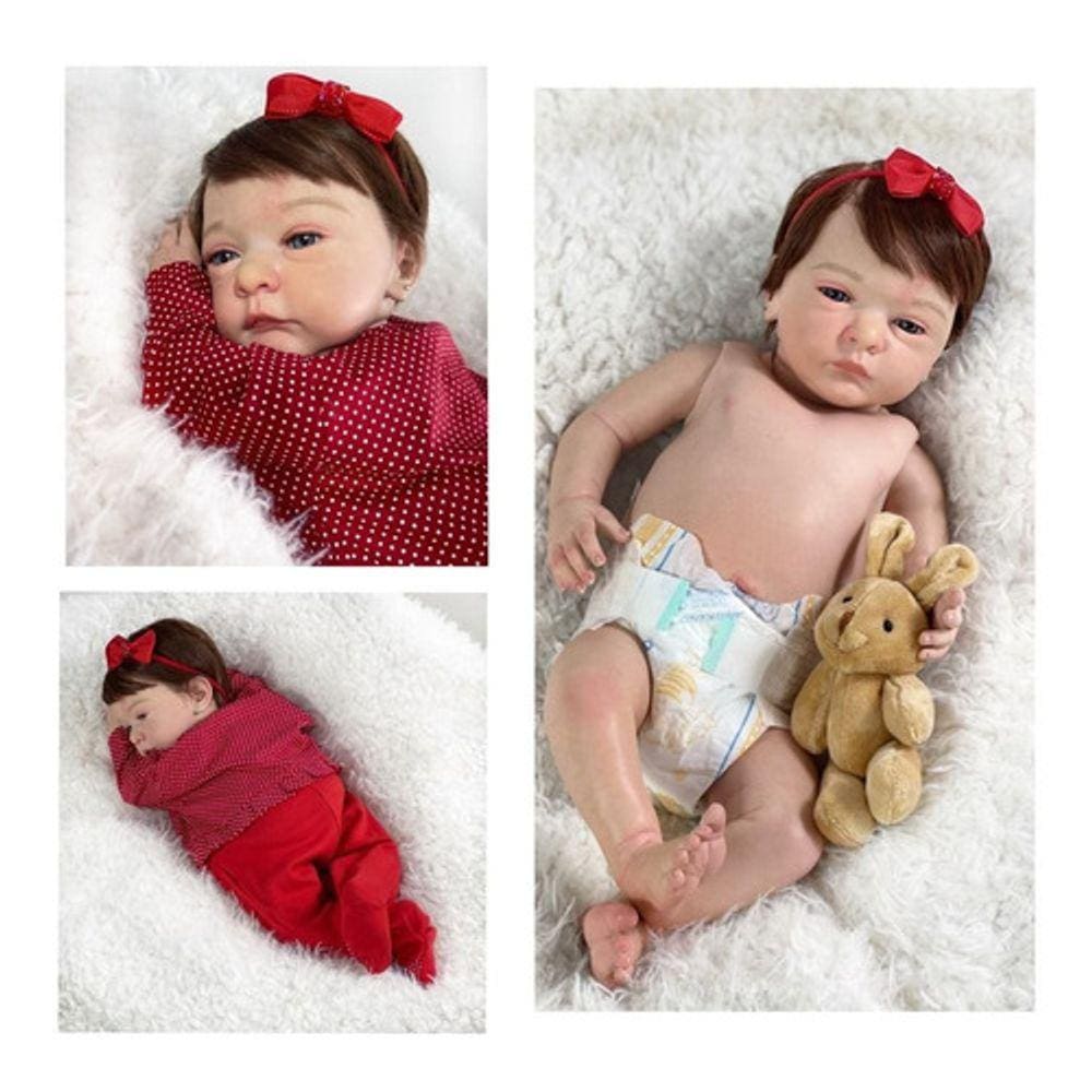 Bebe Reborn Menina, Recém Nascida, Real, Toma Banho Silicone