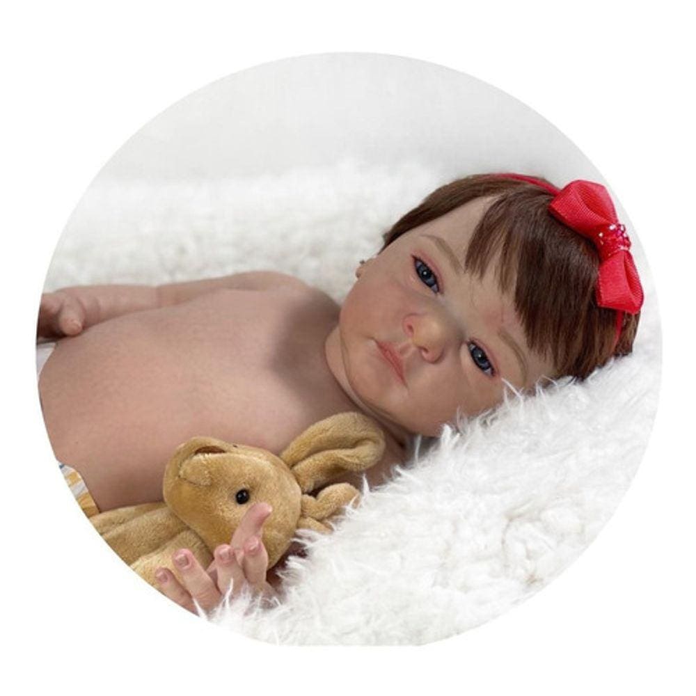 Bebe Reborn Menina, Realista Feita A Mão Toma Banho Silicone