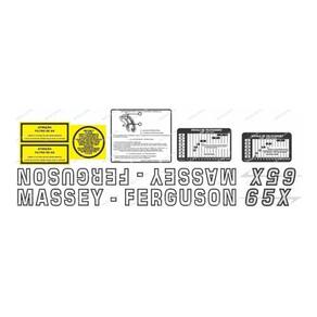 Jogo Adesivo Massey Ferguson 65X Decalque Faixa