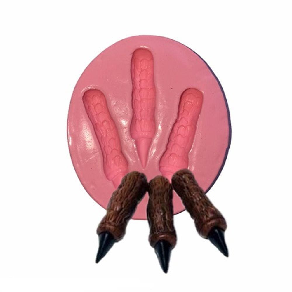 Molde De Silicone Garra Pata Do Dinossauro