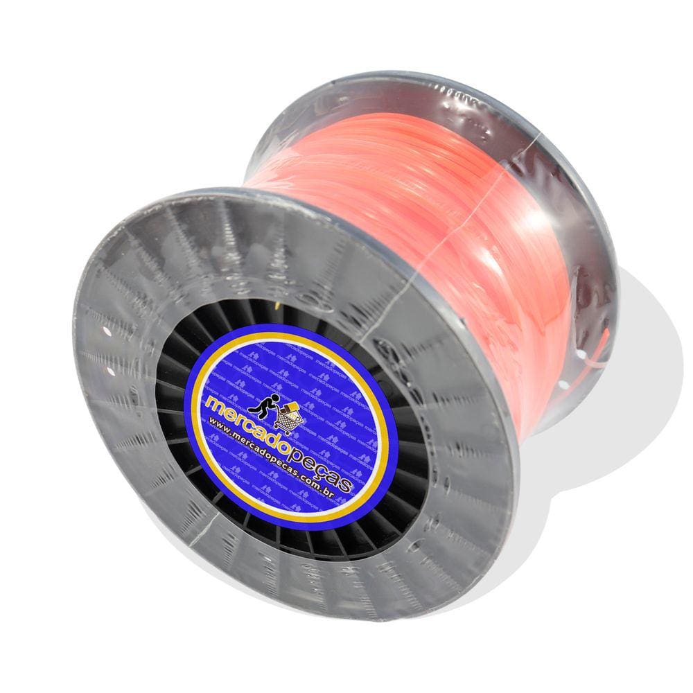 Fio De Nylon Quadrado Intertec Para Roçadeira 1,8mm 1kg