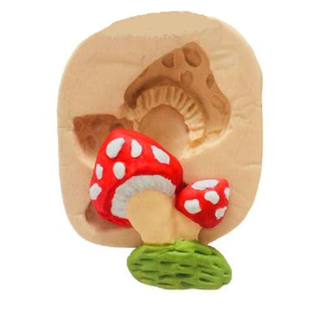 Molde De Silicone Cogumelo Grande