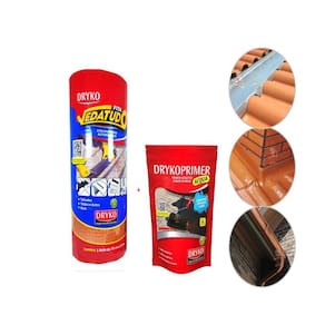 Manta Asfáltica Autoadesiva para Telhado Calha Rufo Laje vedação impermeabilização na cor Telha 30CM + PRIMER 1L