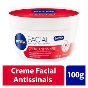 Creme Hidratante Facial Nivea Antissinais 100 G  -  Antirrugas