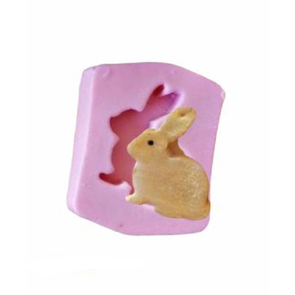 Molde De Silicone Coelho Silhueta Páscoa
