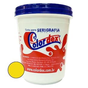 Pigmento Colordex para Tintas de Serigrafia a Base D`água - Amarelo Canário (250ml)