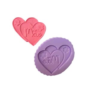 Molde De Silicone Placa De Dias Das Mães Coração