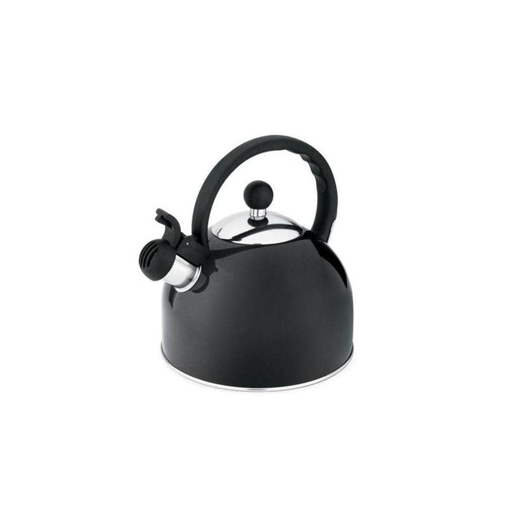 Chaleira Em Aço Inox Com Apito Fixo 1,75L Preta - Hercules